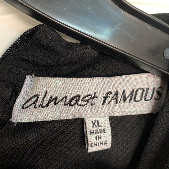 Almost Famous Ruffle Sheath Dress in Black - Picture 5 of 6